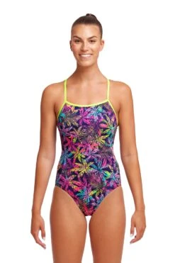 FUNKITA Palm Puppy | Ladies Single Strap One Piece -Funkita FS15L PALM PUPPY 01