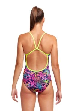 FUNKITA Palm Puppy | Ladies Single Strap One Piece -Funkita FS15L PALM PUPPY 02