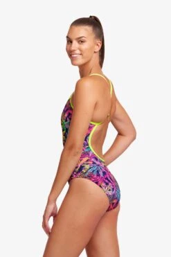 FUNKITA Palm Puppy | Ladies Single Strap One Piece -Funkita FS15L PALM PUPPY 07