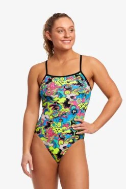 FUNKITA Smash Mouth | Ladies Single Strap One Piece -Funkita FS15L SMASH MOUTH 11