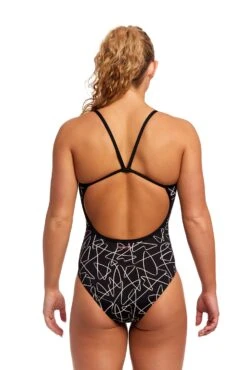 FUNKITA Texta Mess | Ladies Single Strap One Piece -Funkita FS15L TEXTA MESS 02