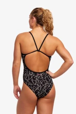 FUNKITA Texta Mess | Ladies Single Strap One Piece -Funkita FS15L TEXTA MESS 09