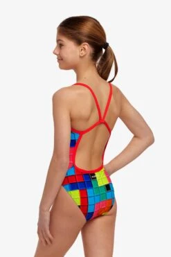 FUNKITA Blocked | Girls Single Strap One Piece -Funkita FS16G BLOCKED 06
