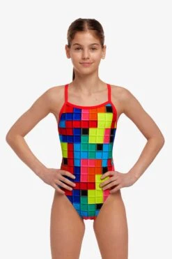 FUNKITA Blocked | Girls Single Strap One Piece -Funkita FS16G BLOCKED 12