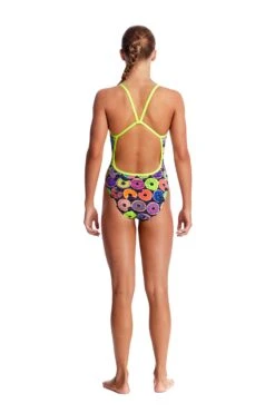FUNKITA DUNKING DONUTS | GIRLS SINGLE STRAP ONE PIECE -Funkita FS16G DUNKING DONUTS 0411