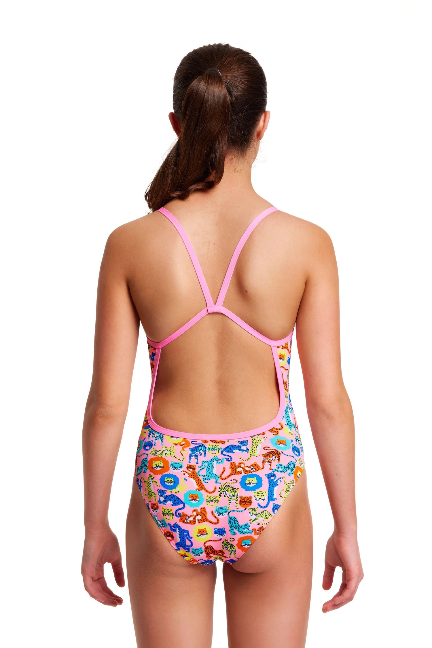 FUNKITA Feline Fiesta | Girls Single Strap One Piece 4 FUNKITA Feline Fiesta | Girls Single Strap One Piece - Image 2