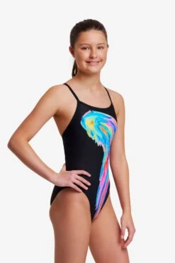FUNKITA Icarus Ink | Girls Single Strap One Piece -Funkita FS16G ICARUS INK 8