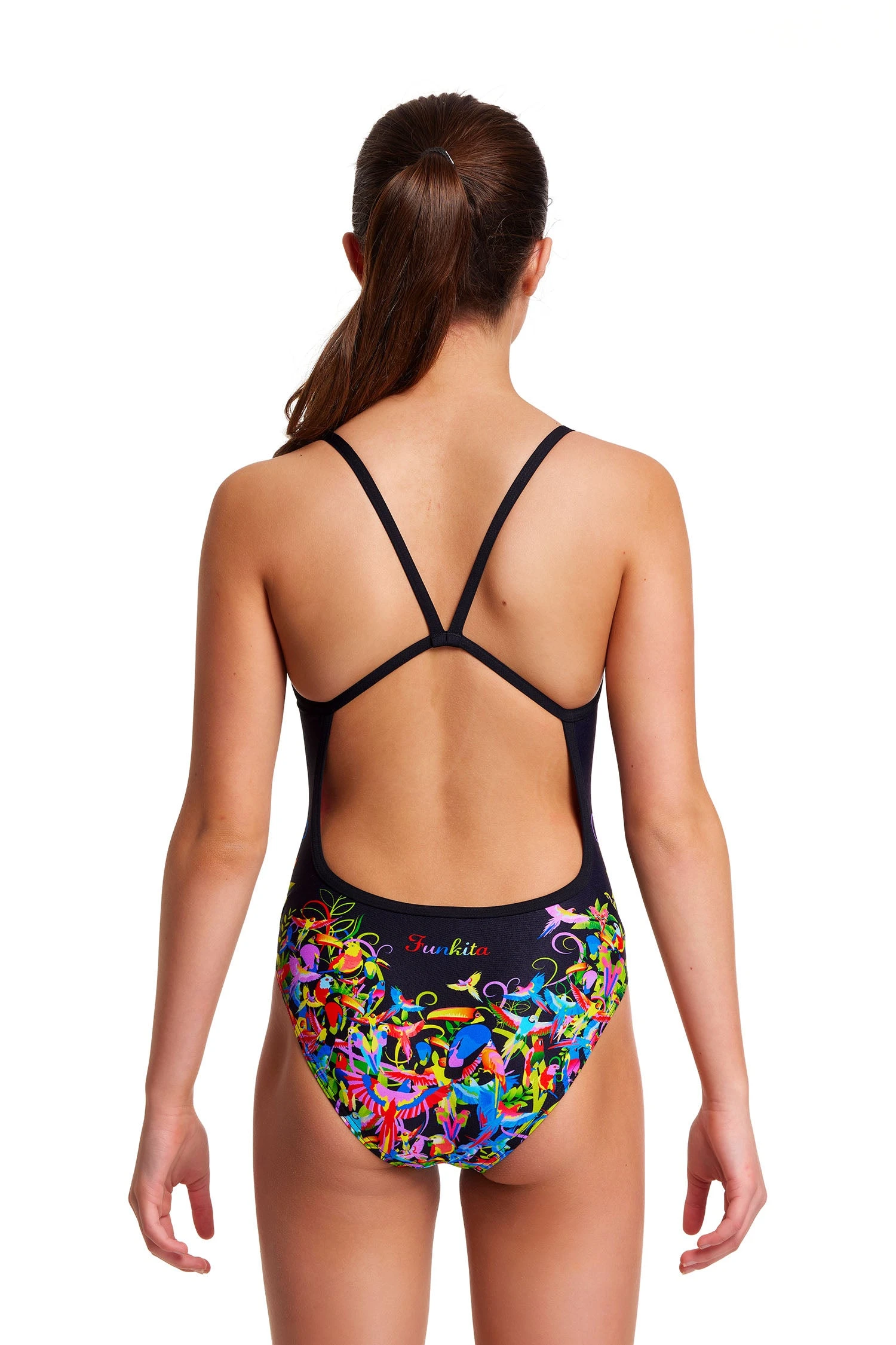 FUNKITA Macaw Magic | Girls Single Strap One Piece 4 FUNKITA Macaw Magic | Girls Single Strap One Piece - Image 2