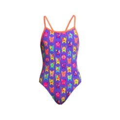 FUNKITA POOCH PARTY | GIRLS SINGLE STRAP ONE PIECE