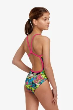FUNKITA Smash Mouth | Girls Single Strap One Piece -Funkita FS16G SMASH MOUTH 10