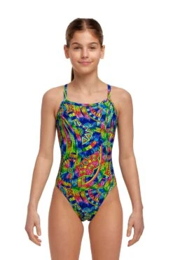 FUNKITA Spin The Bottle | Girls Single Strap One Piece 12 FUNKITA Spin The Bottle | Girls Single Strap One Piece -Funkita FS16G SPIN THE BOTTLE 01