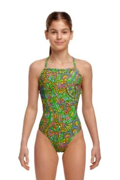 FUNKITA Minty Mixer | Girls Strapped In One Piece 10 FUNKITA Minty Mixer | Girls Strapped In One Piece -Funkita FS38G MINTY MIXER 01