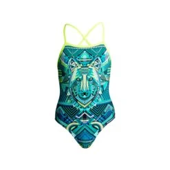 FUNKITA WEAR WOLF | GIRLS STRAPPED IN ONE PIECE