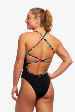 FUNKITA Beat It Black | Ladies Strapped In One Piece -Funkita FS38L BEAT IT BLACK 12