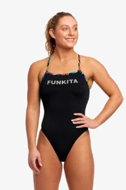 FUNKITA Beat It Black | Ladies Strapped In One Piece -Funkita FS38L BEAT IT BLACK 19