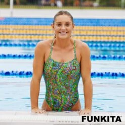 FUNKITA Minty Mixer | Ladies Strapped In One Piece -Funkita FS38L MINTY MIXER 13
