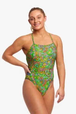 FUNKITA Minty Mixer | Ladies Strapped In One Piece -Funkita FS38L MINTY MIXER 16