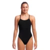 FUNKITA Still Black | Girls Single Strap One Piece -Funkita fs16g stillblack 01