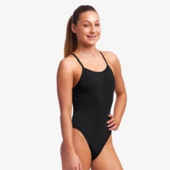 FUNKITA Still Black | Girls Single Strap One Piece -Funkita fs16g stillblack 04
